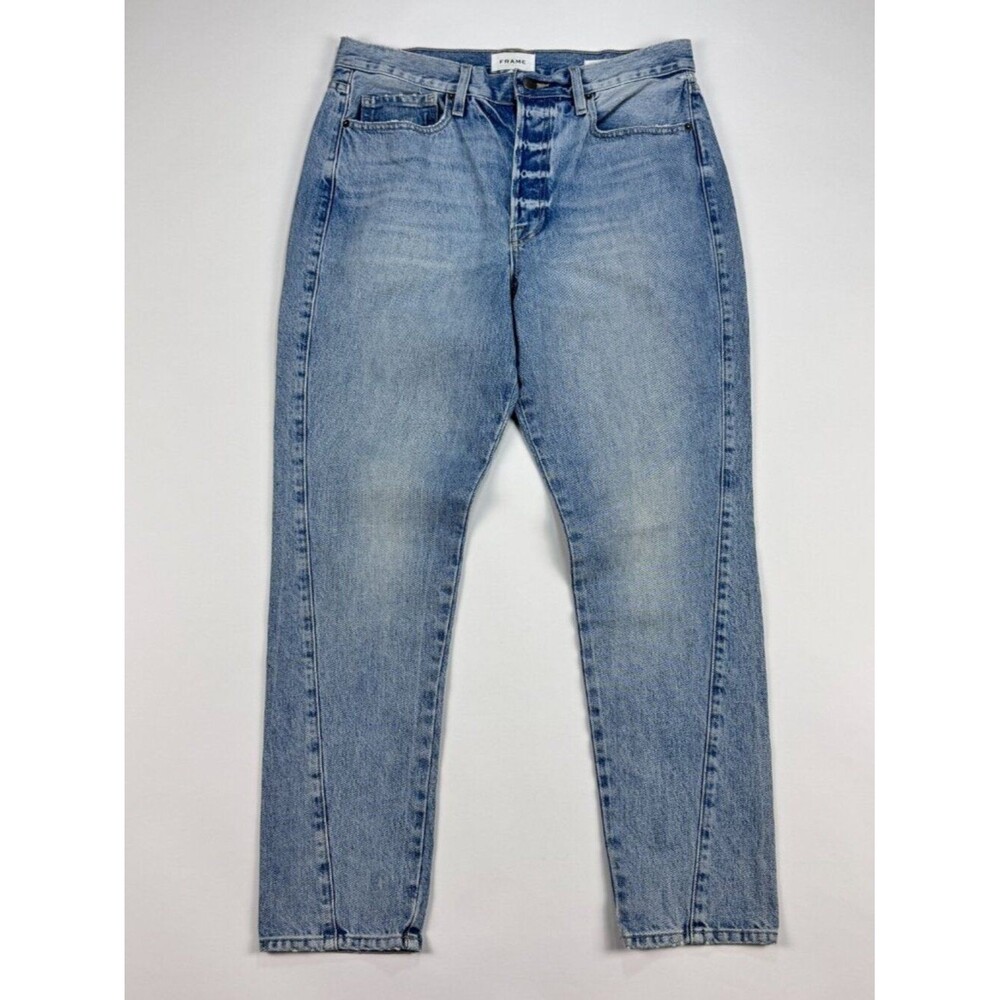 FRAME Le Original Skinny Jeans Womens 32 Blue High Rise Light Wash Denim